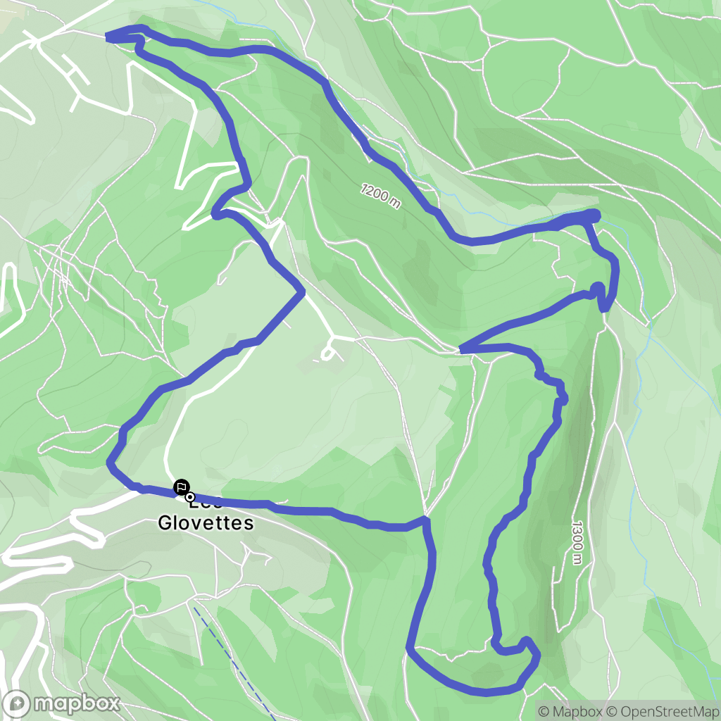 Villard-de-Lans : carte du parcours de randonnée - France