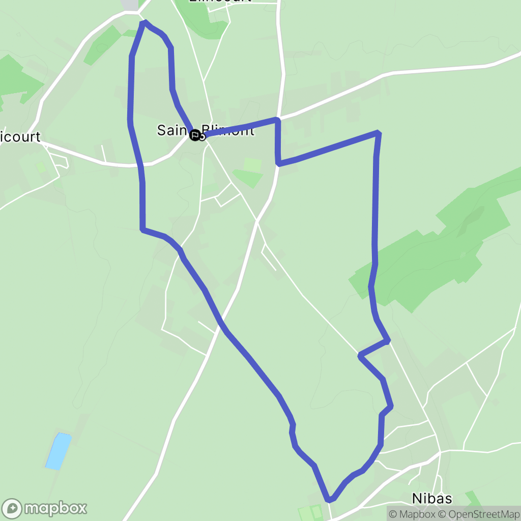Saint-Blimont : carte du parcours de randonnée - France