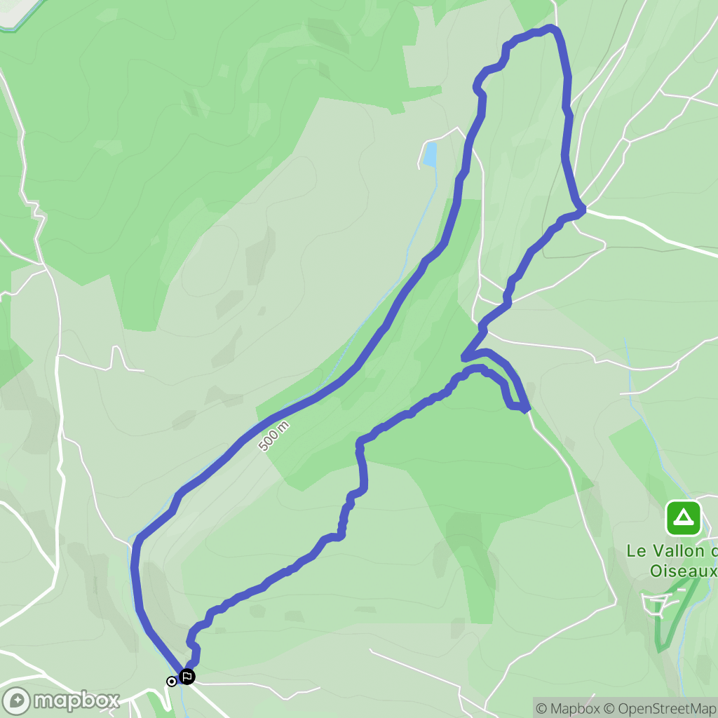 Reillanne : carte du parcours de randonnée - France