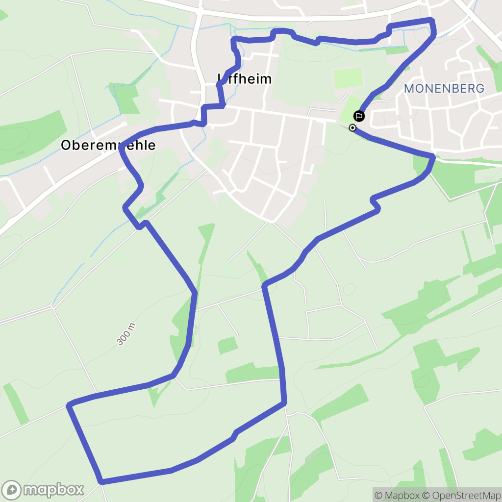 Sierentz : carte du parcours de randonnée - France