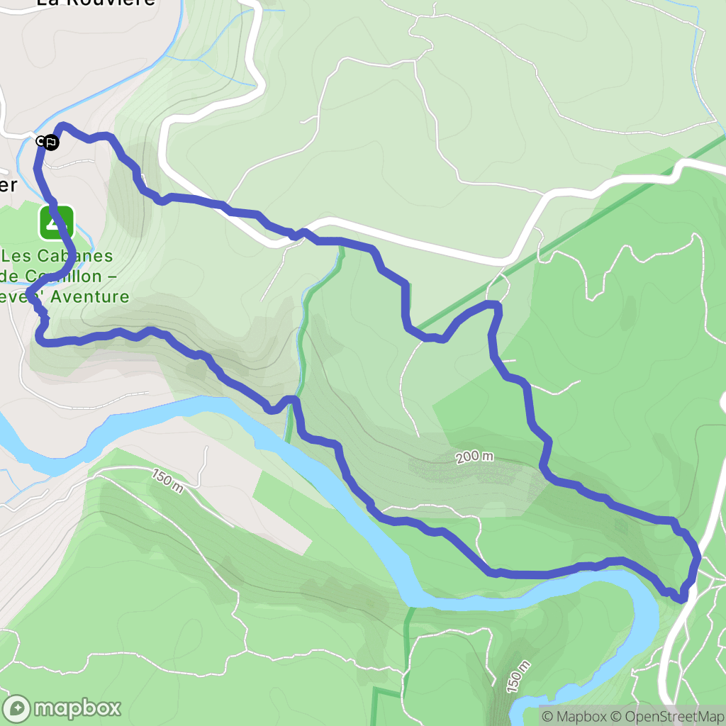 Les Assions : carte du parcours de randonnée - France