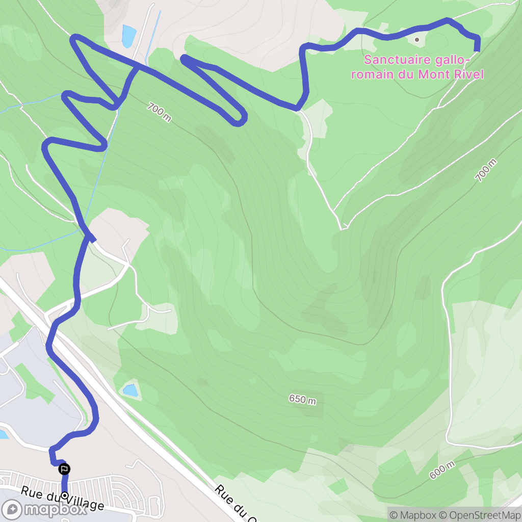 Champagnole : carte du parcours de randonnée - France