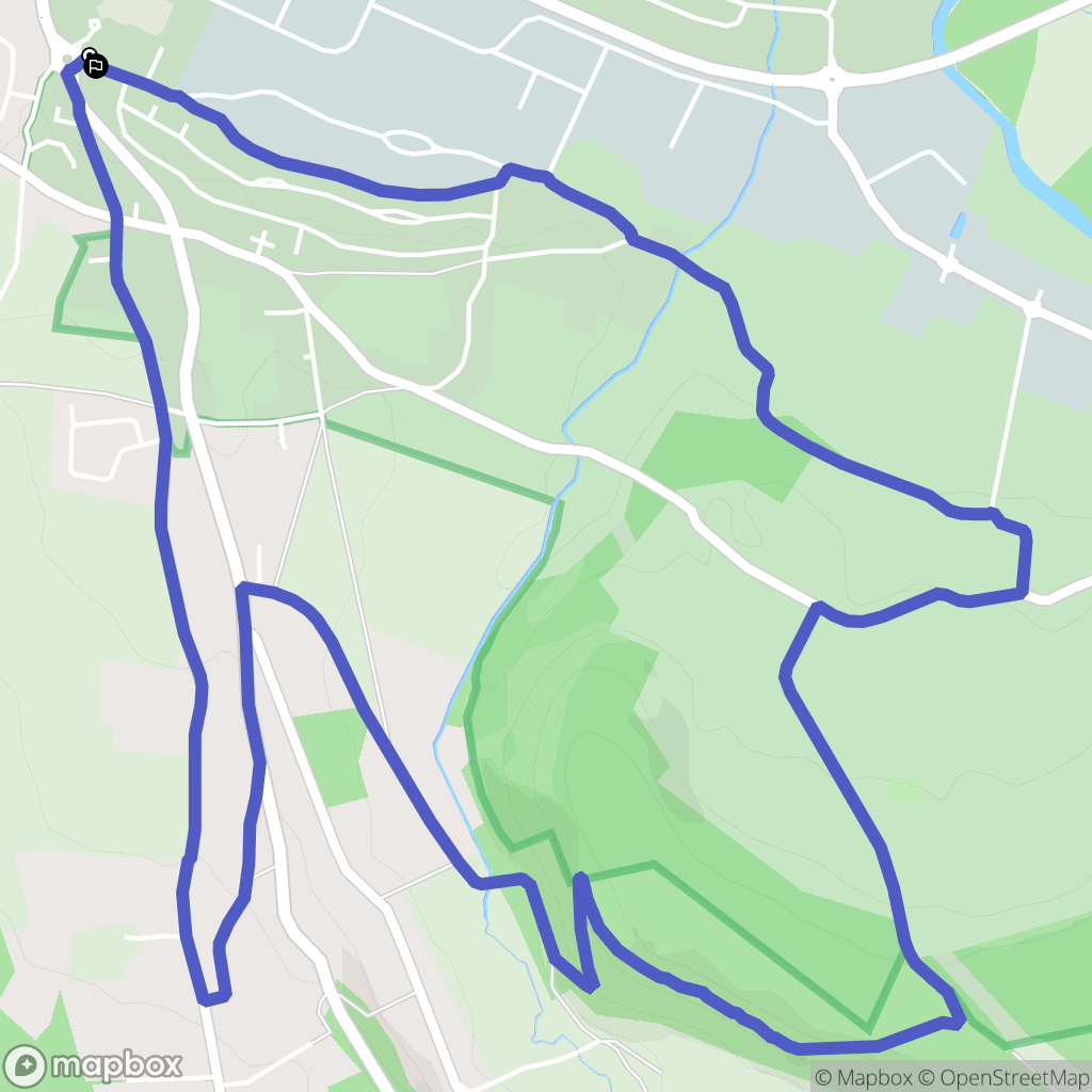 Pont-Audemer : carte du parcours de randonnée - France