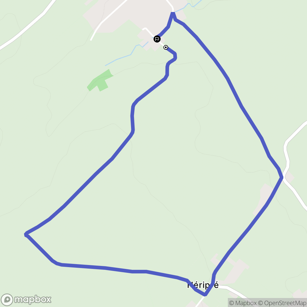 Hermin : carte du parcours de randonnée - France