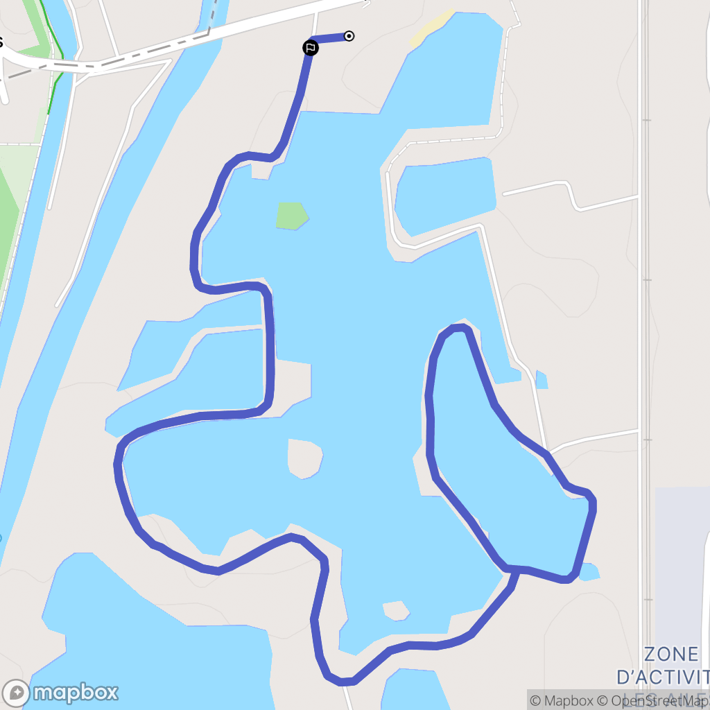 Dordives : carte du parcours de randonnée - France