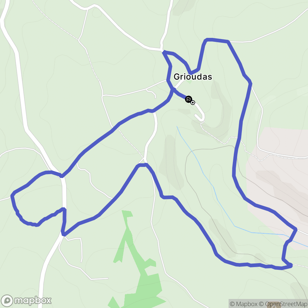 Montrozier : carte du parcours de randonnée - France