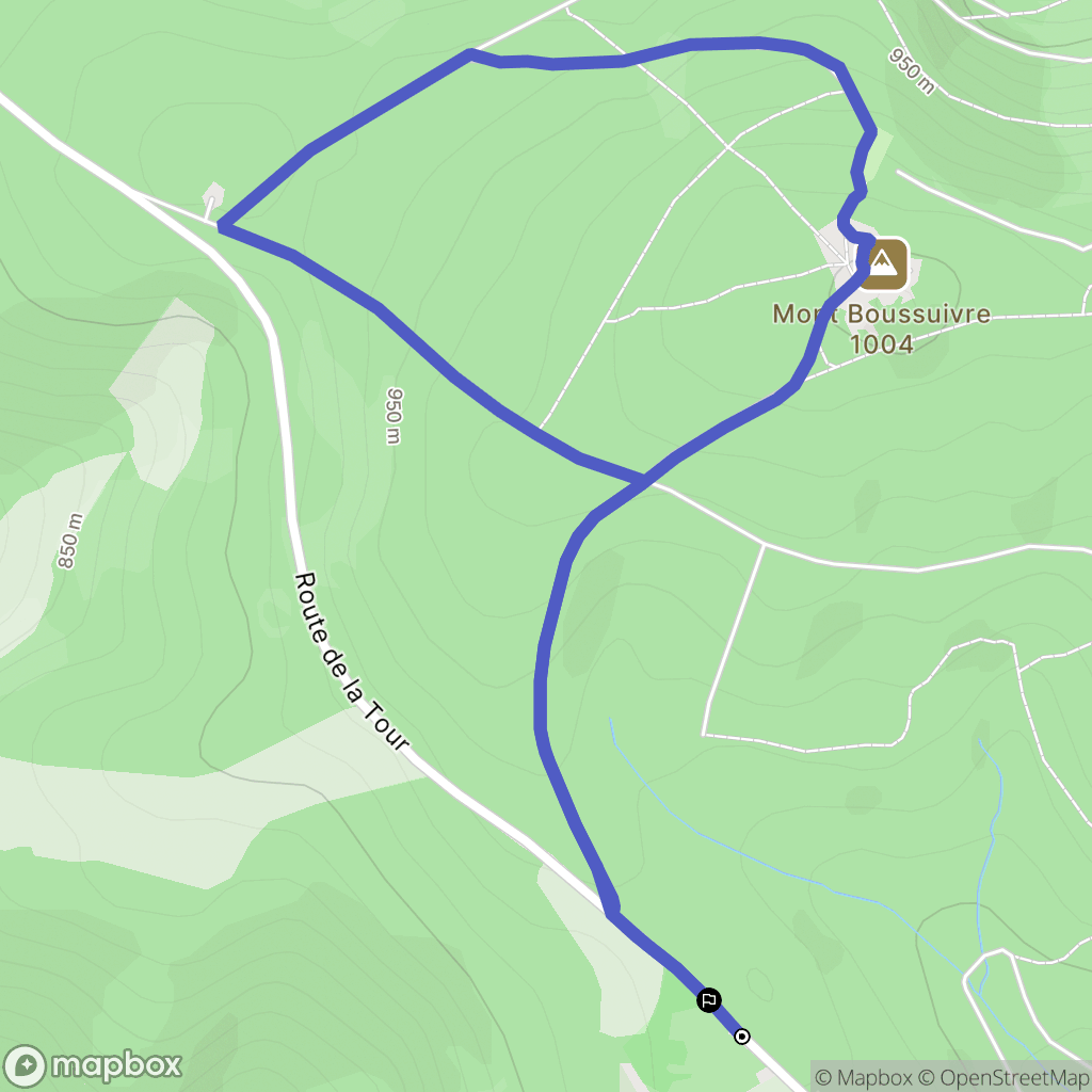 Violay : carte du parcours de randonnée - France