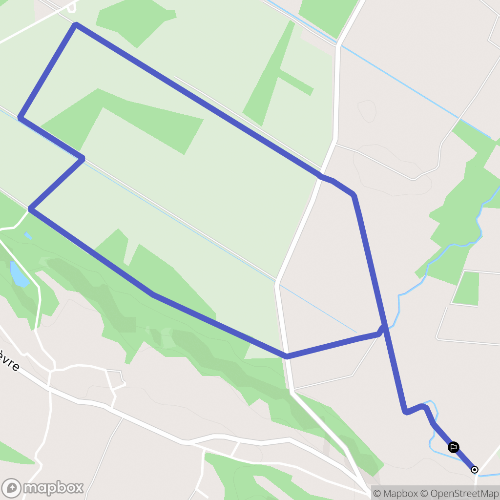Granieu : carte du parcours de randonnée - France