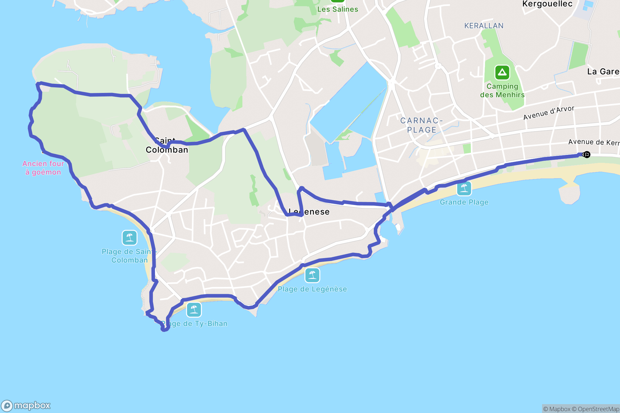Carnac: routekaart voor buitenactiviteiten - France
