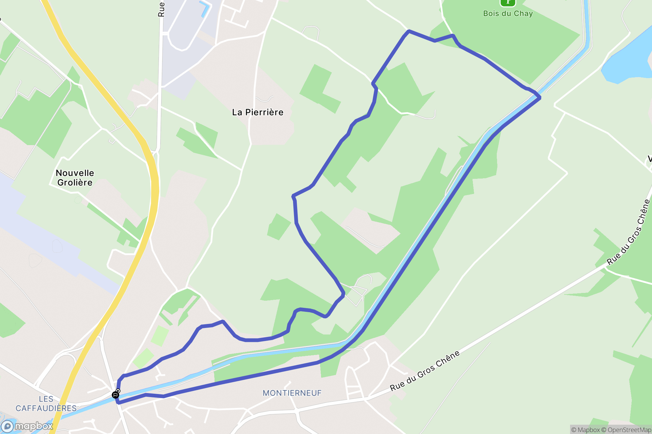 Saint-Agnant : carte du parcours de randonnée - France