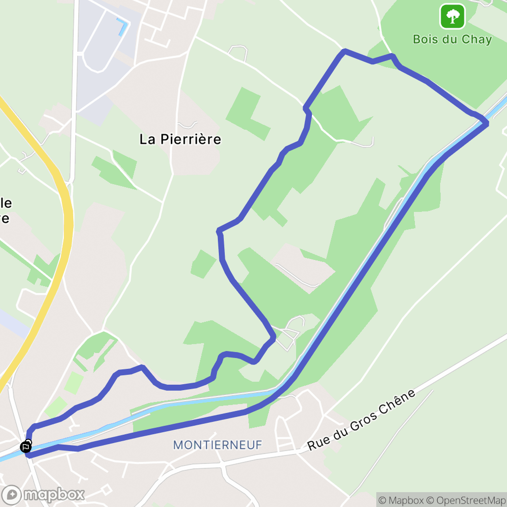 Saint-Agnant : carte du parcours de randonnée - France