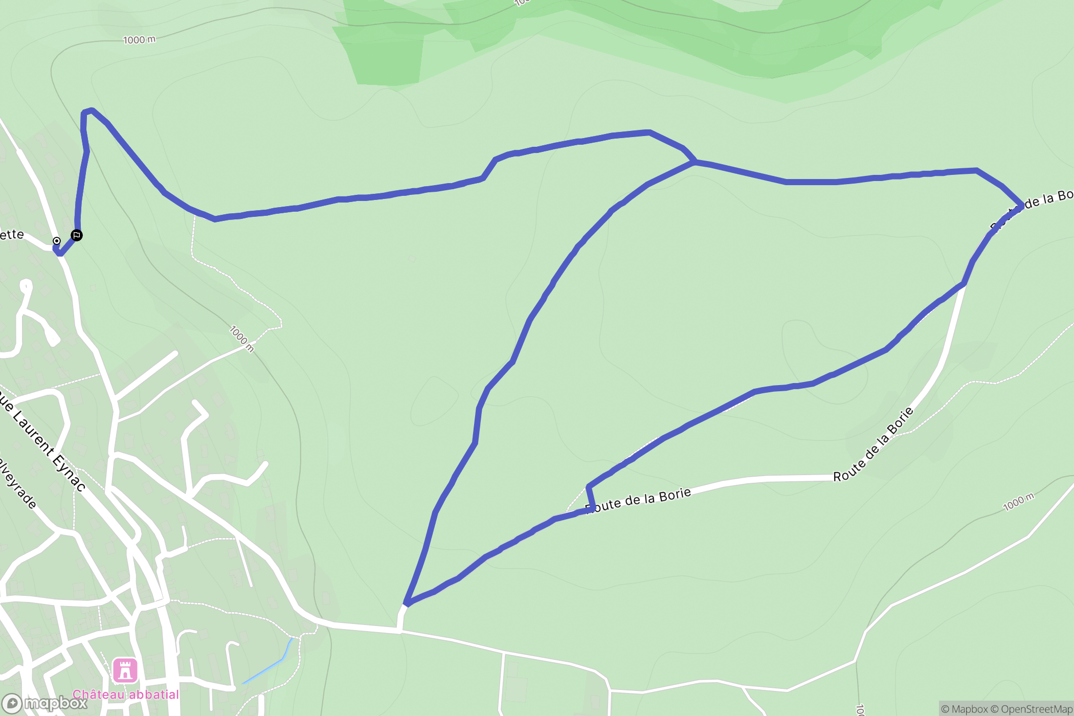 Le Monastier-sur-Gazeille : carte du parcours de randonnée - France