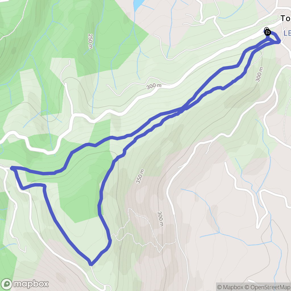 Toulaud : carte du parcours de randonnée - France