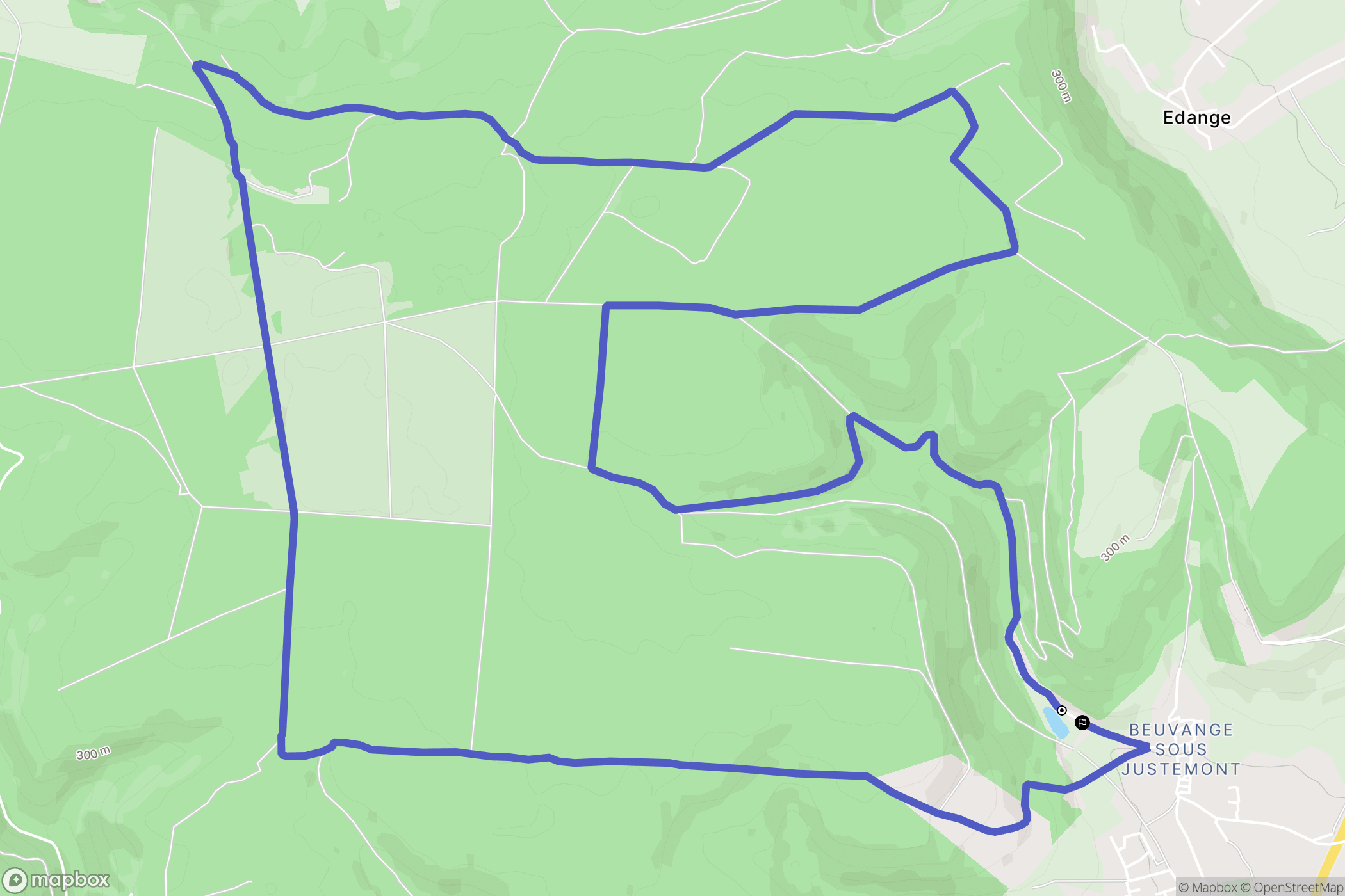 Vitry-sur-Orne : carte du parcours de randonnée - France