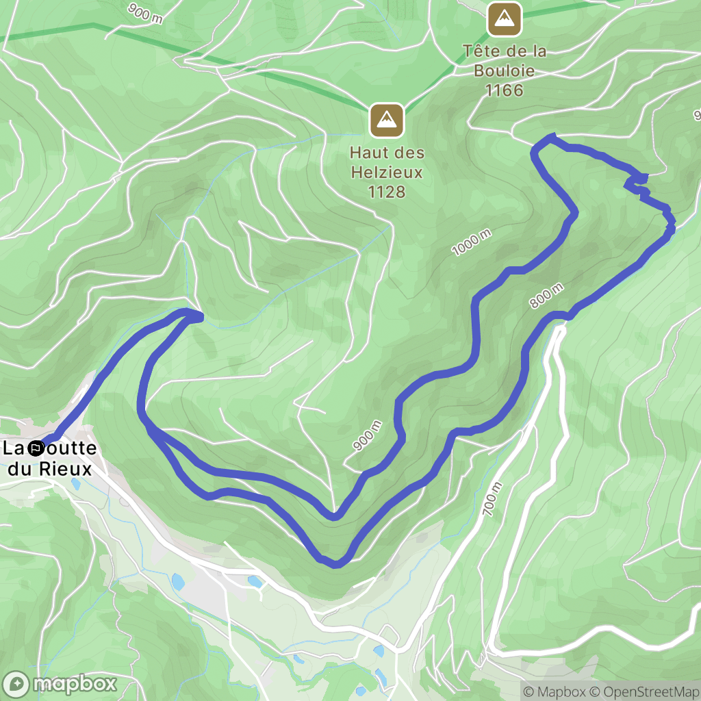 Saint-Maurice-sur-Moselle : carte du parcours de randonnée - France