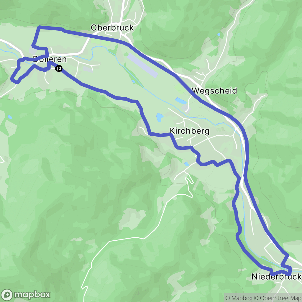 Dolleren : carte du parcours de randonnée - France