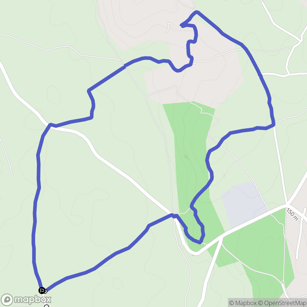 Ners : carte du parcours de randonnée - France