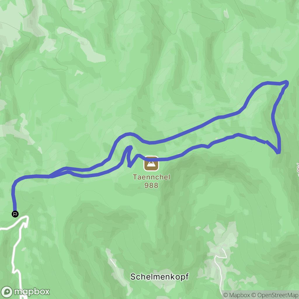 Sainte-Croix-aux-Mines : carte du parcours de randonnée - France