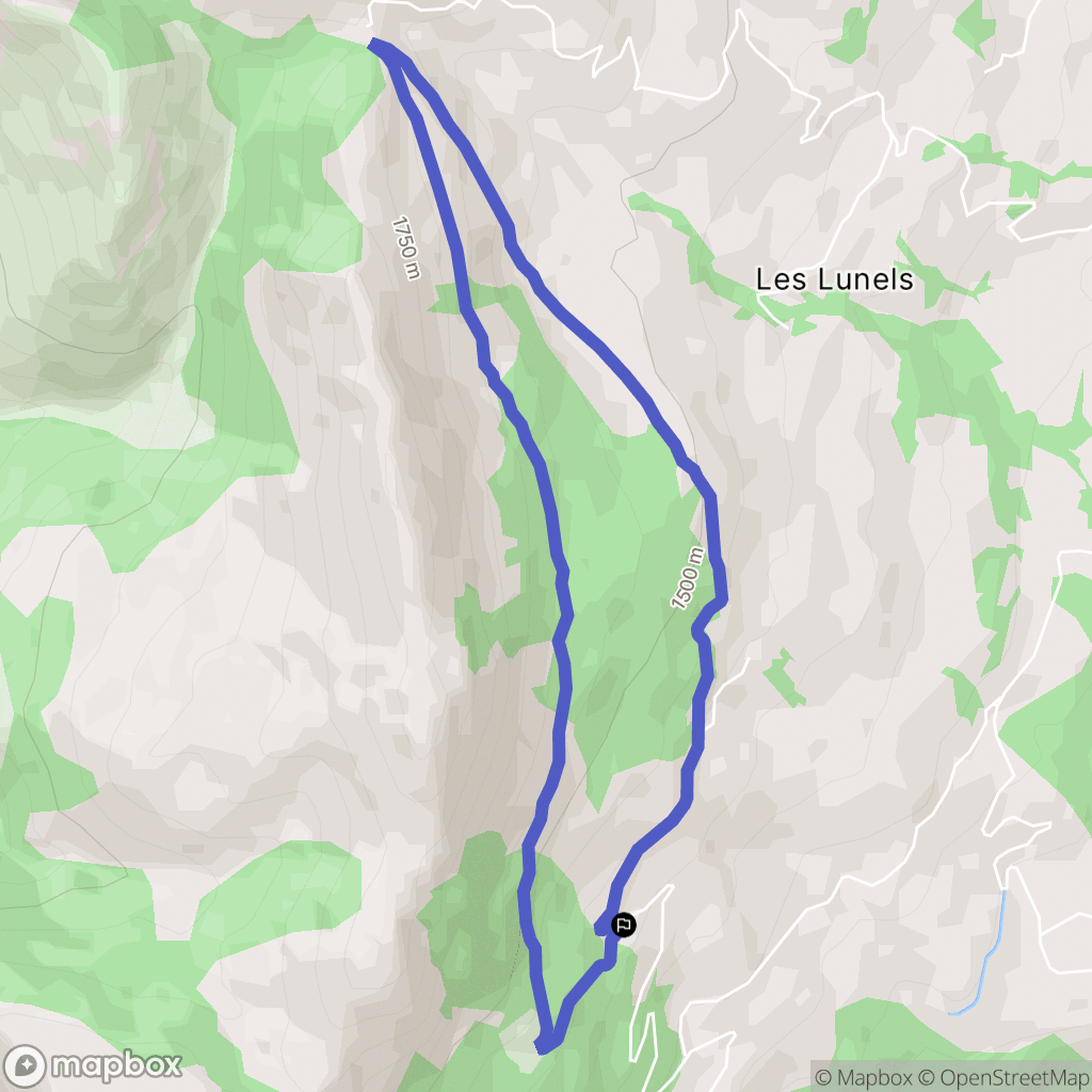 Gap : carte du parcours de randonnée - France