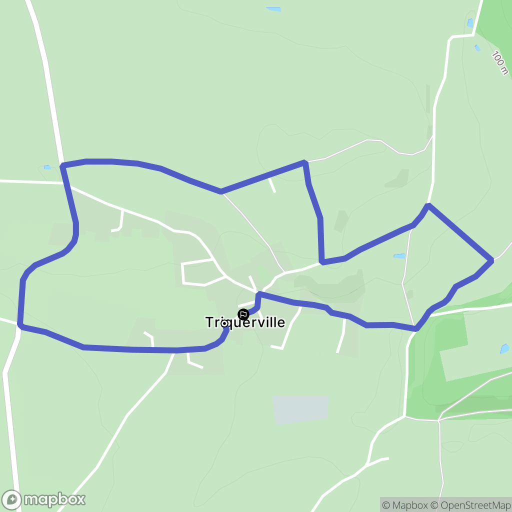 Port-Jérôme-sur-Seine : carte du parcours de randonnée - France