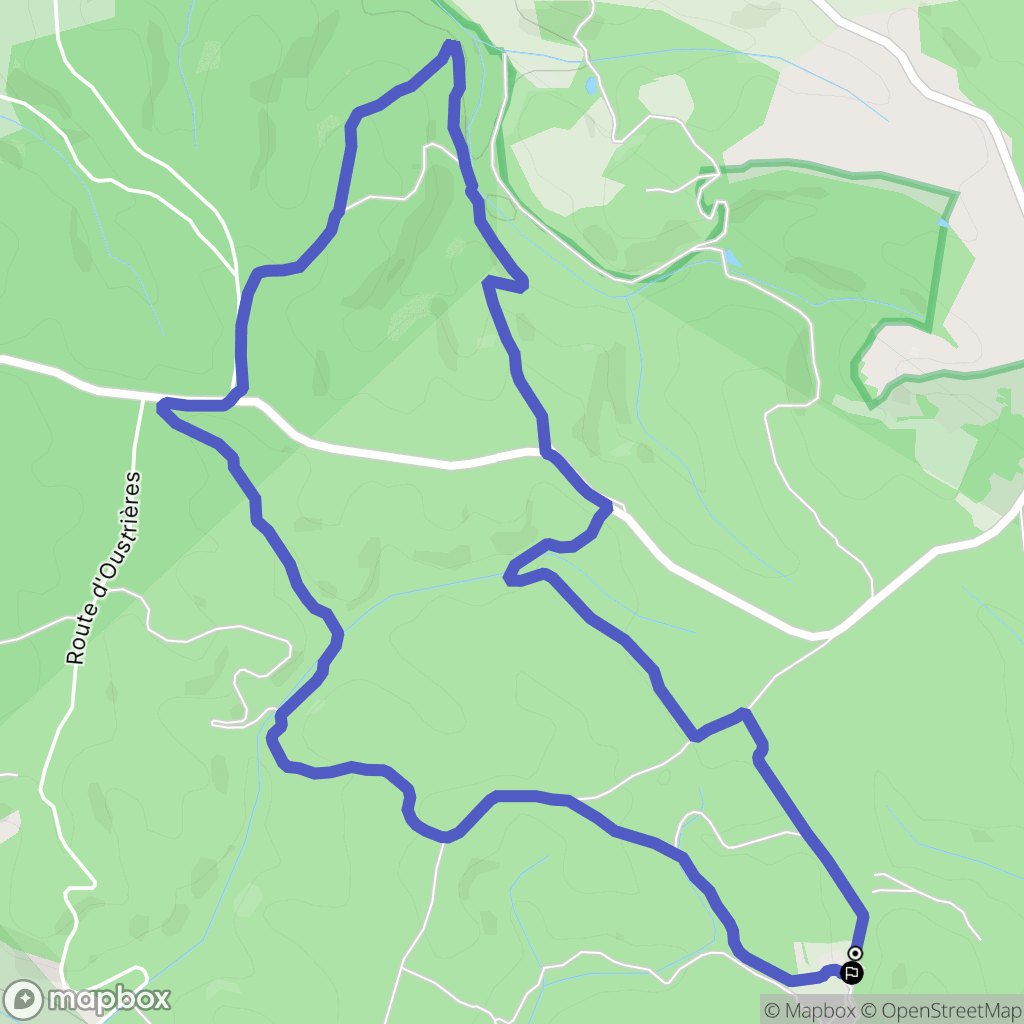 Lisle-sur-Tarn : carte du parcours de randonnée - France