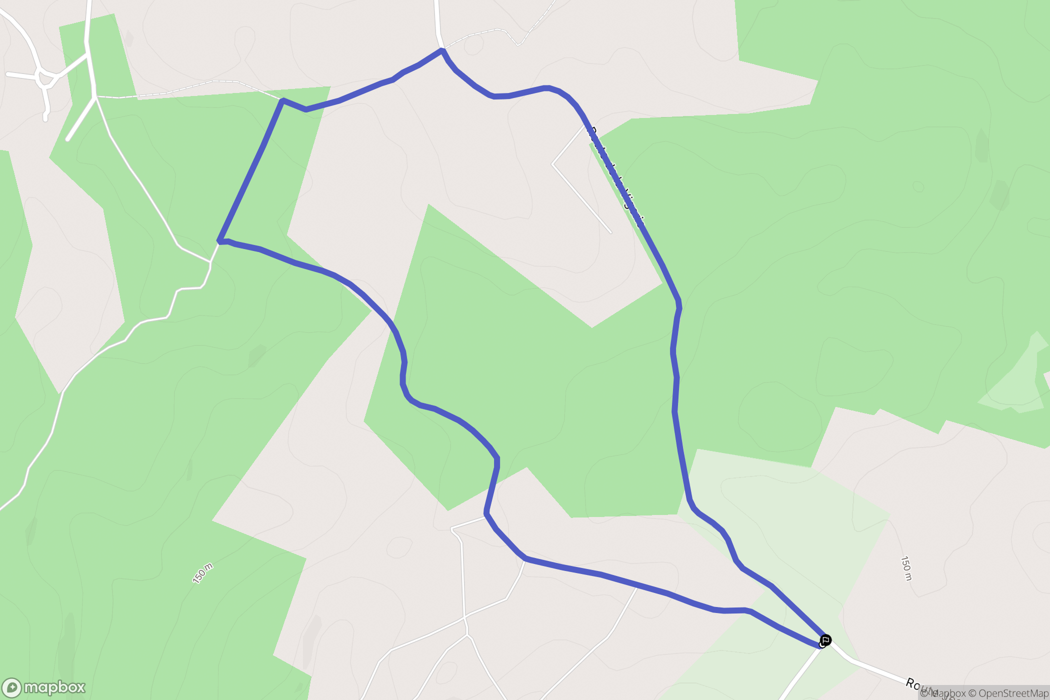 Antonne-et-Trigonant : carte du parcours de randonnée - France