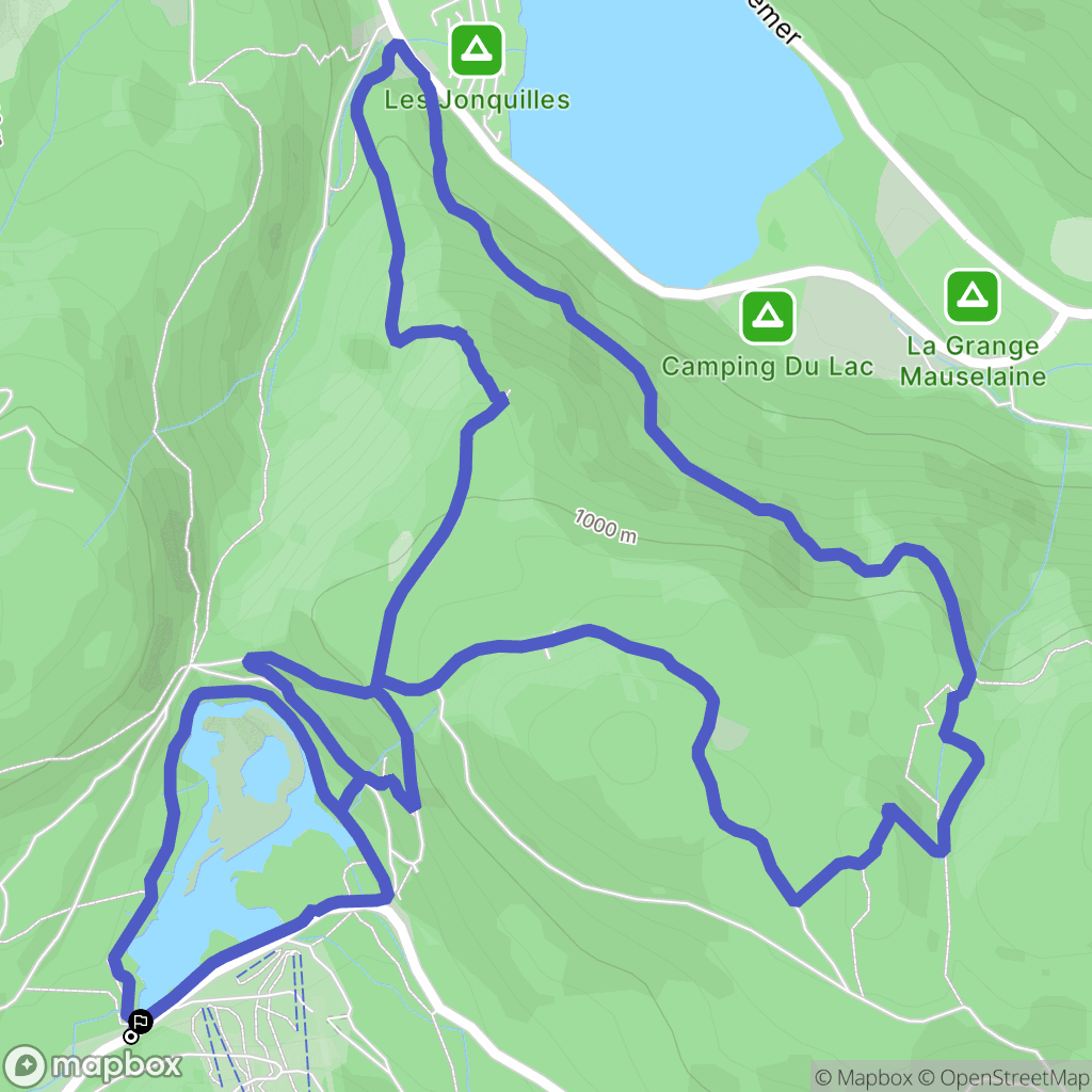 La Bresse : carte du parcours de randonnée - France