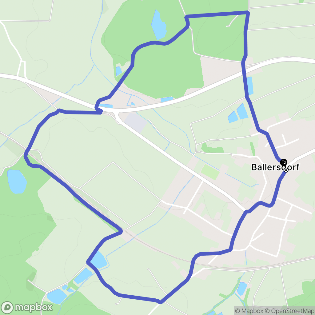 Ballersdorf : carte du parcours de randonnée - France