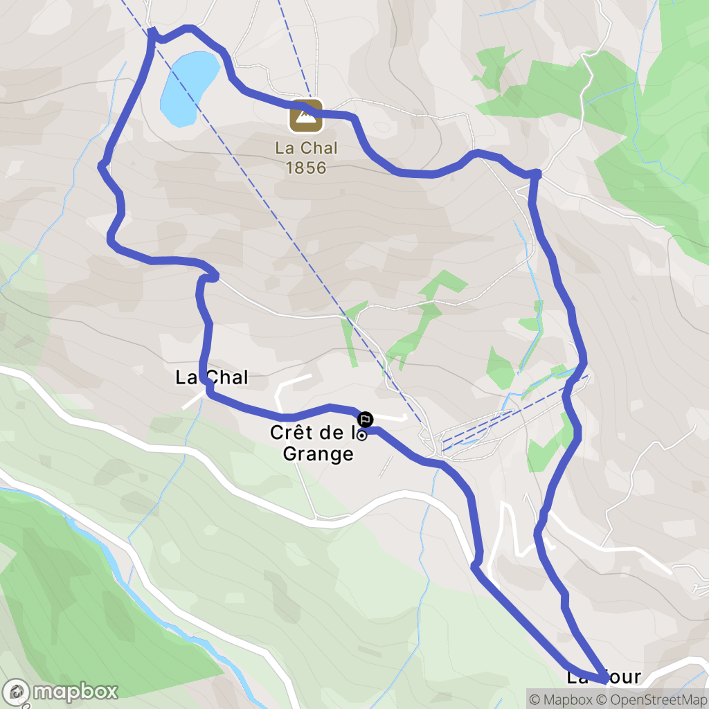 Saint-Jean-d'Arves : carte du parcours de randonnée - France