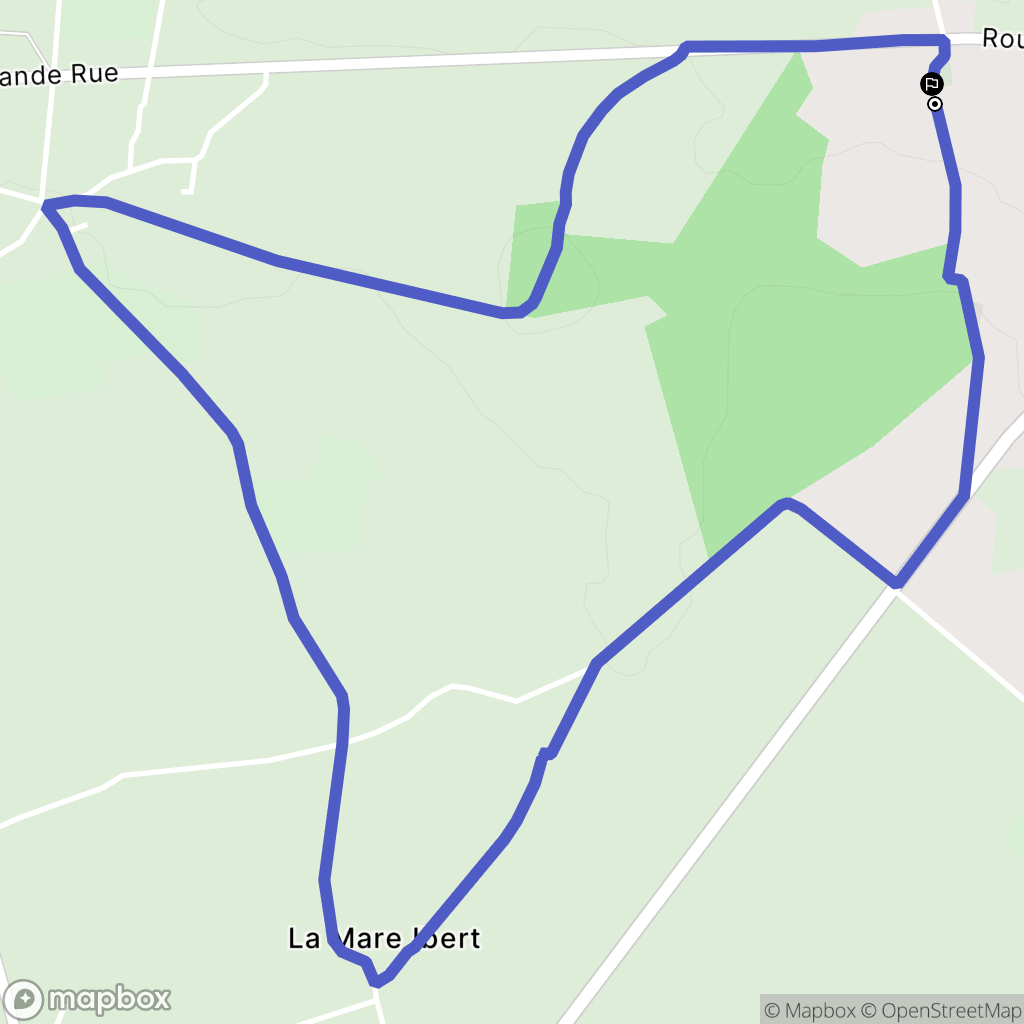 Thénouville : carte du parcours de randonnée - France