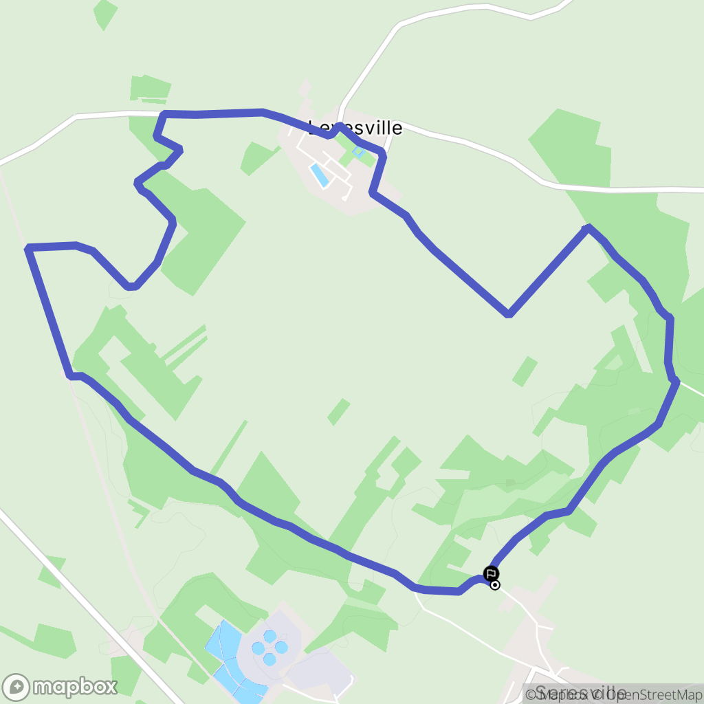 Mainvilliers : carte du parcours de randonnée - France