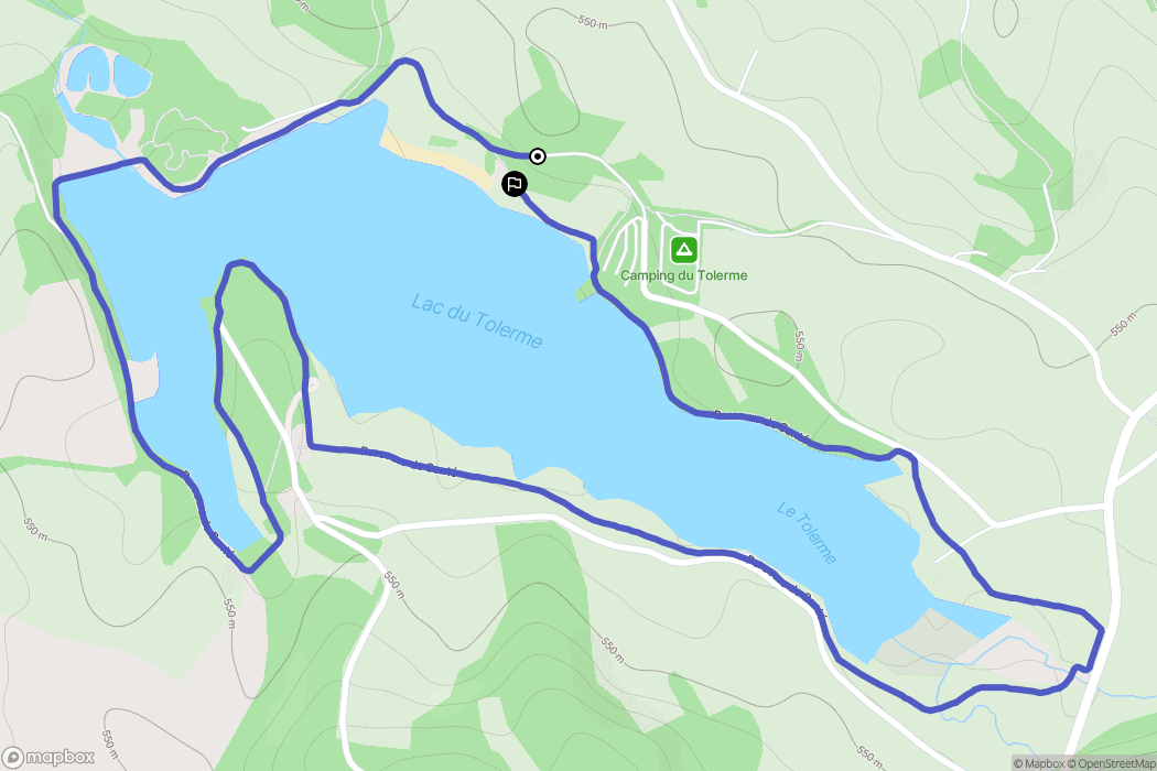 Sénaillac-Latronquière : carte du parcours de randonnée - France
