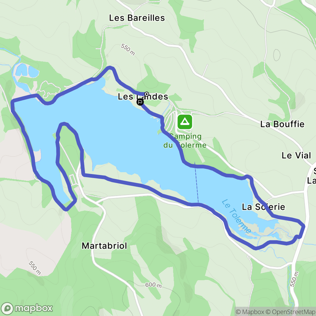 Sénaillac-Latronquière : carte du parcours de randonnée - France