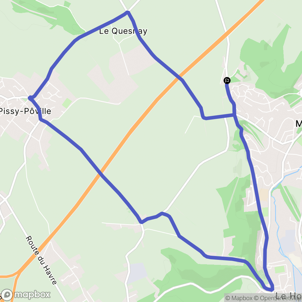Pissy-Pôville : carte du parcours de randonnée - France
