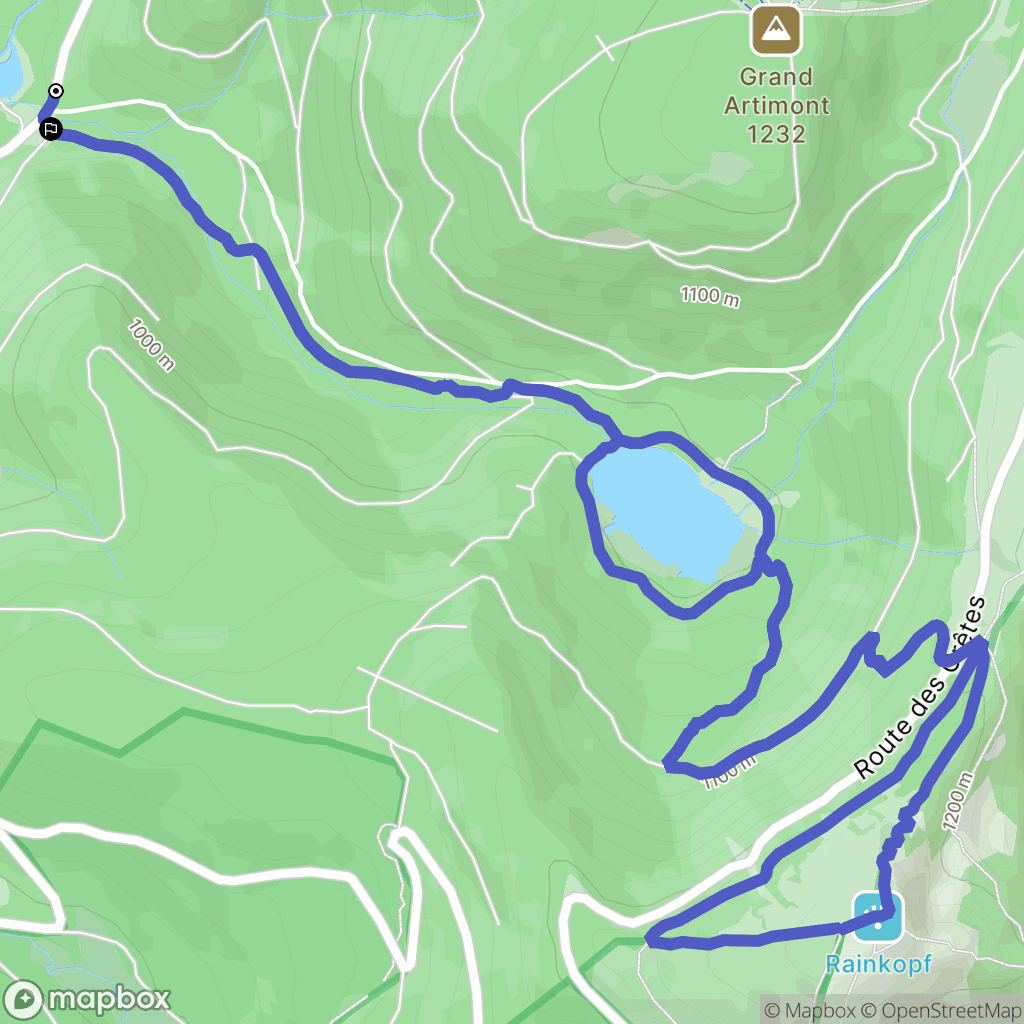 La Bresse : carte du parcours de randonnée - France