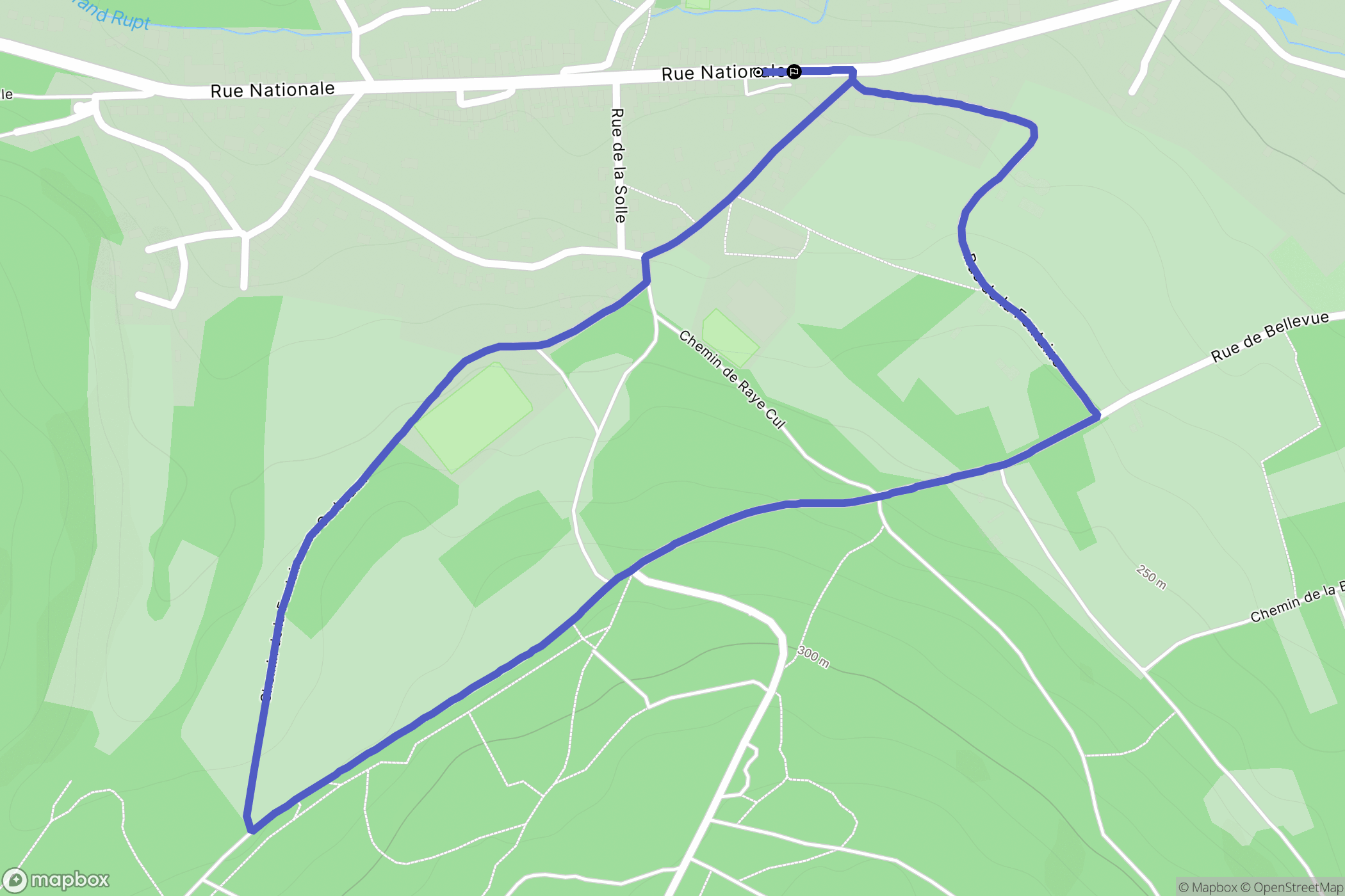Montauville : carte du parcours de randonnée - France