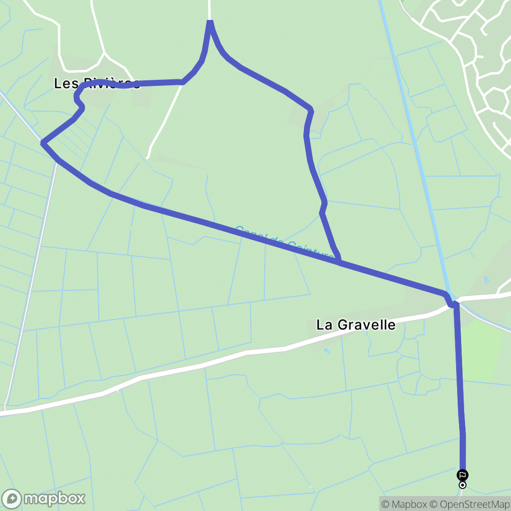 Angles : carte du parcours de randonnée - France