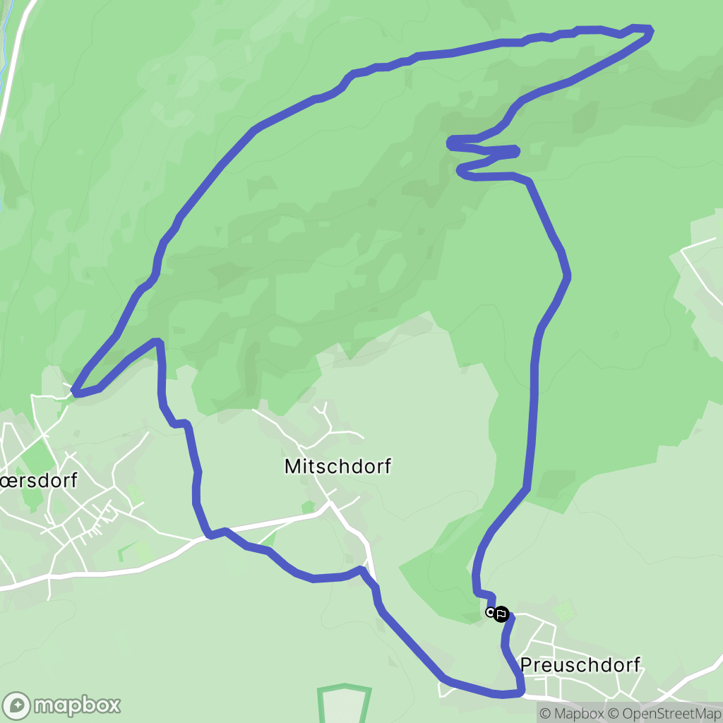 Preuschdorf : carte du parcours de randonnée - France