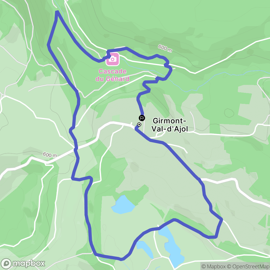 Girmont-Val-d'Ajol : carte du parcours de randonnée - France