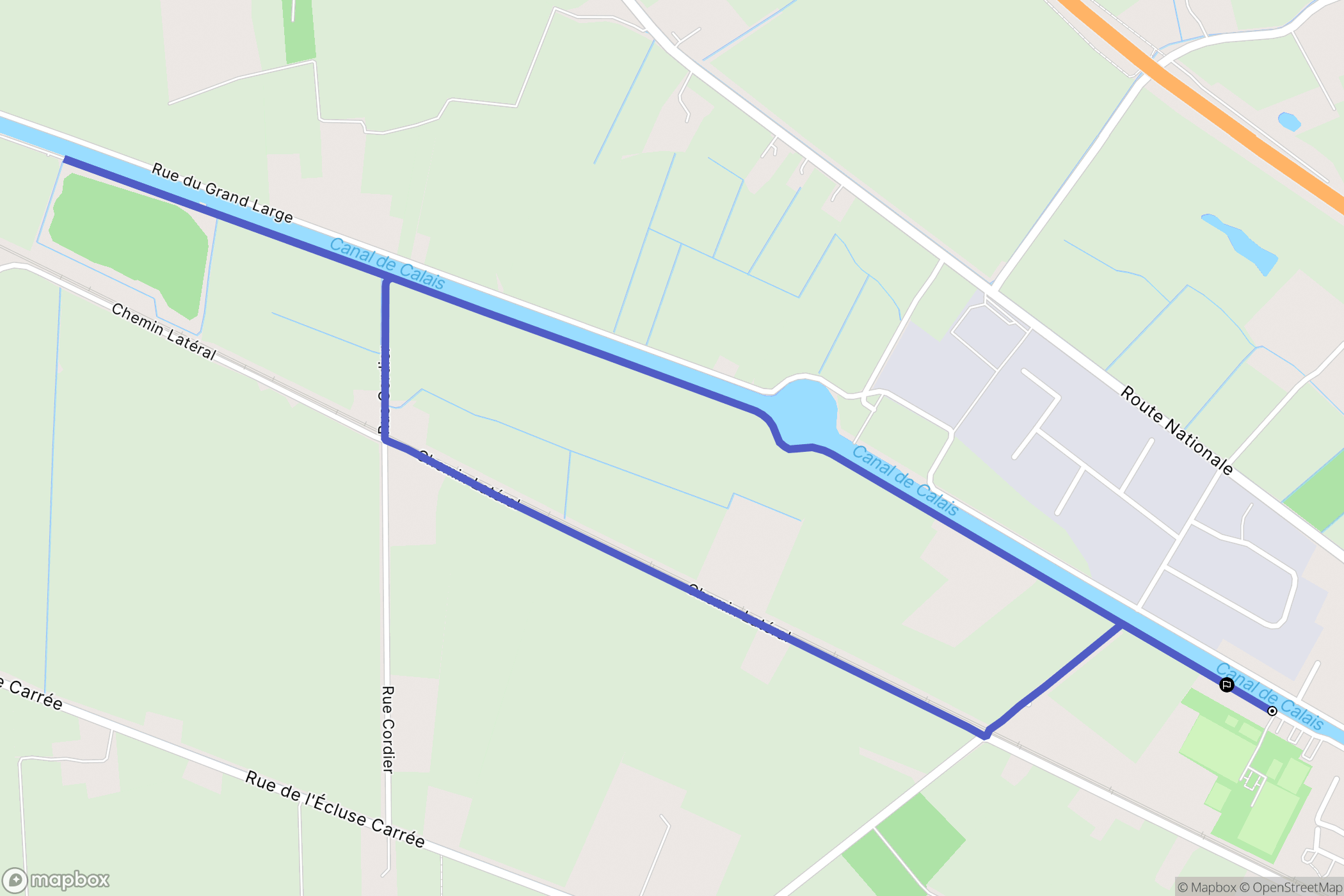 Les Attaques : carte du parcours de randonnée - France