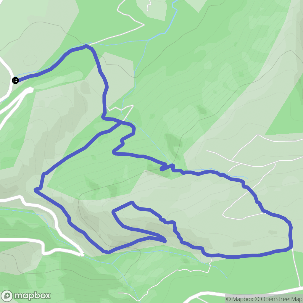 Nans-les-Pins : carte du parcours de randonnée - France