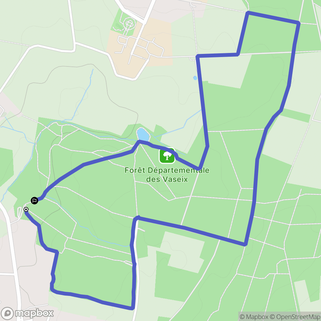 Verneuil-sur-Vienne : carte du parcours de randonnée - France