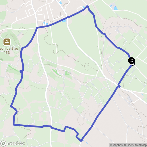 Puissalicon : carte du parcours de randonnée - France