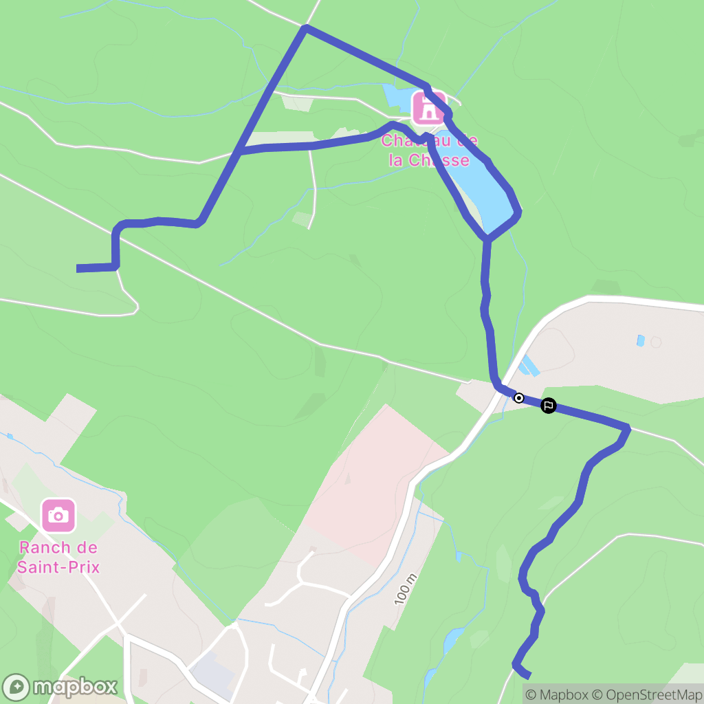 Montlignon : carte du parcours de randonnée - France