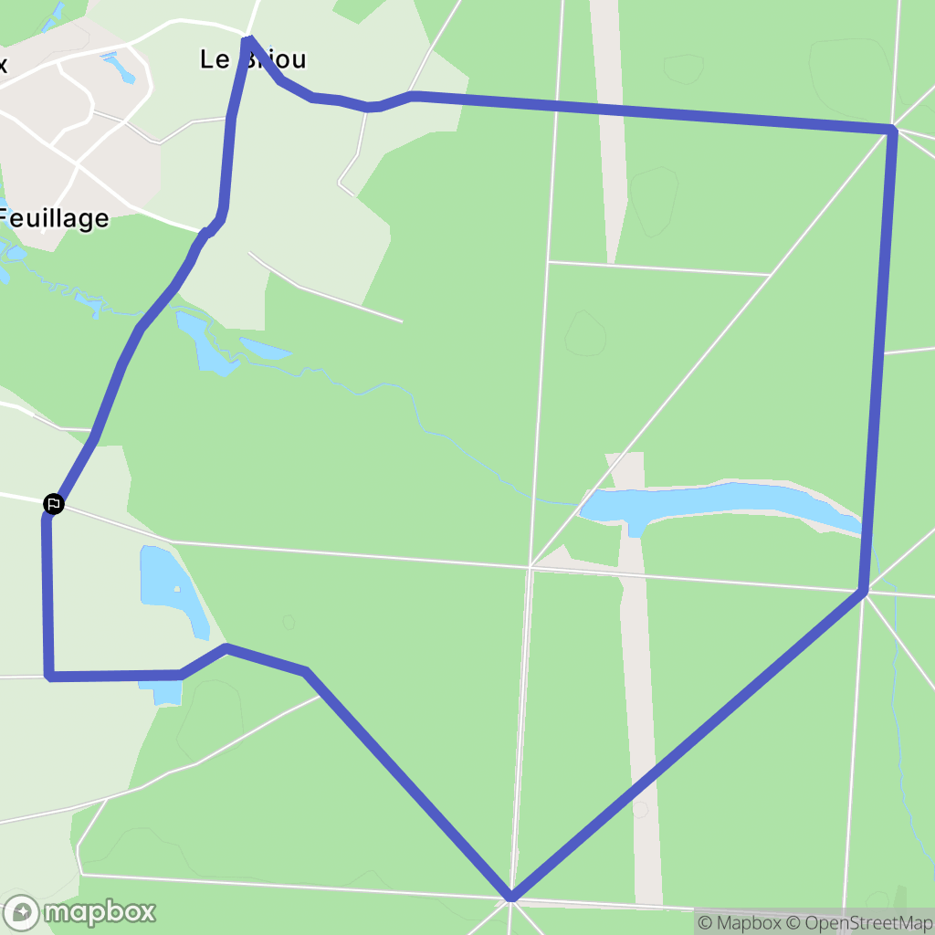 Bray-Saint-Aignan : carte du parcours de randonnée - France