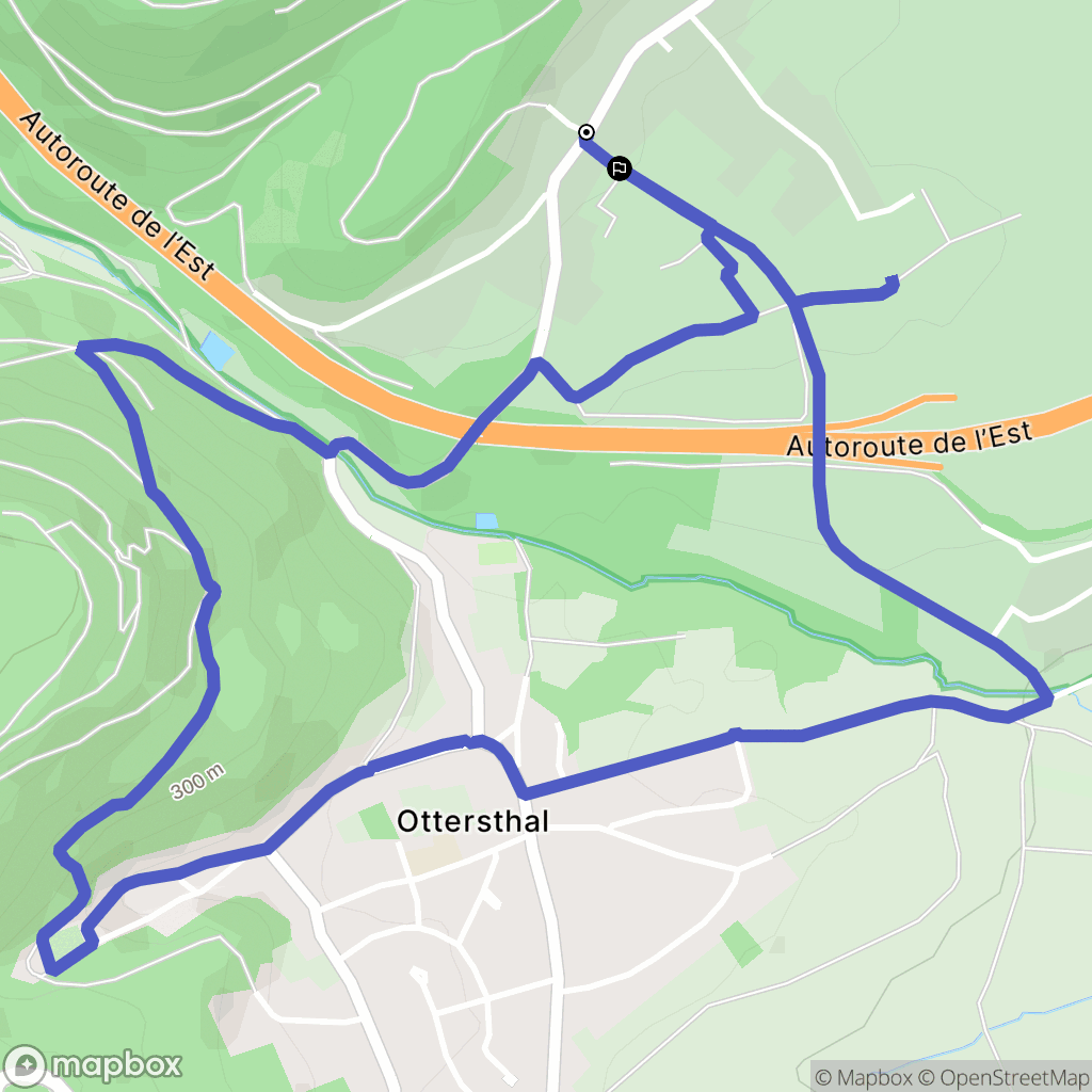Eckartswiller : carte du parcours de randonnée - France