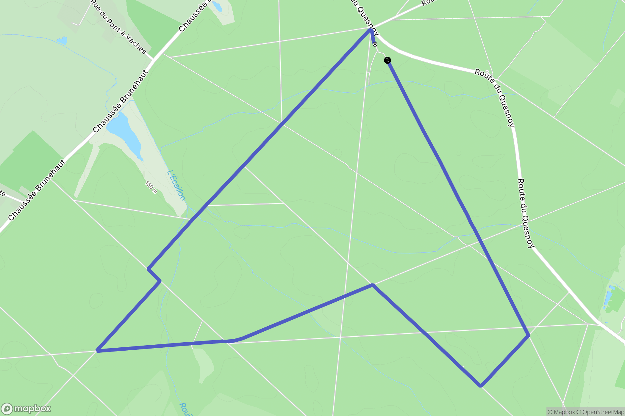 Locquignol : carte du parcours de randonnée - France