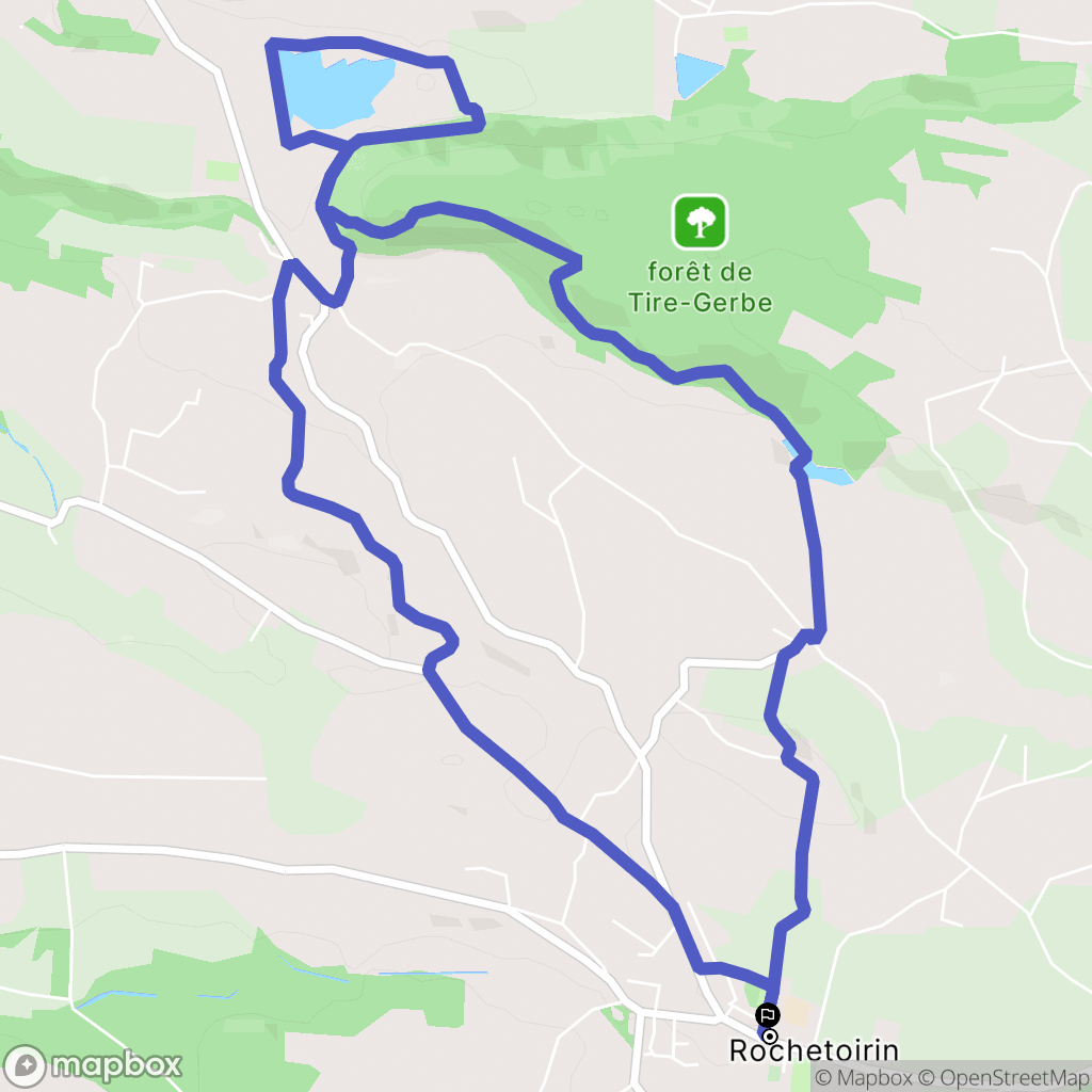 Rochetoirin : carte du parcours de randonnée - France