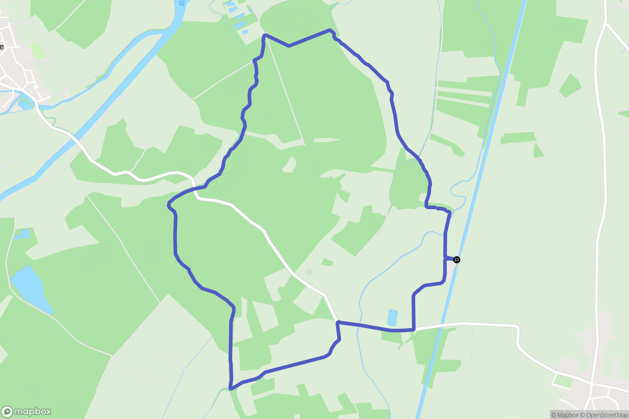 Gerstheim : carte du parcours de randonnée - France