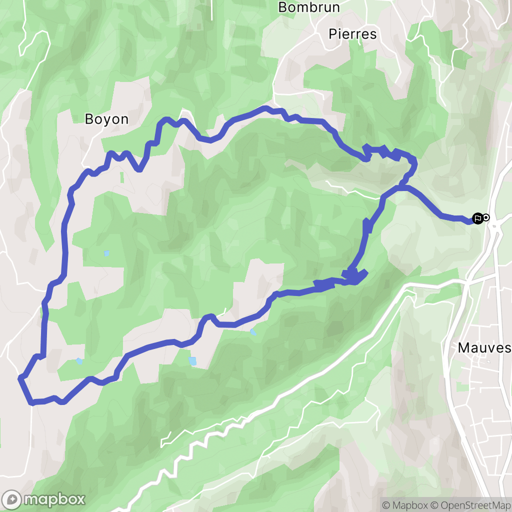 Tournon-sur-Rhône : carte du parcours de randonnée - France